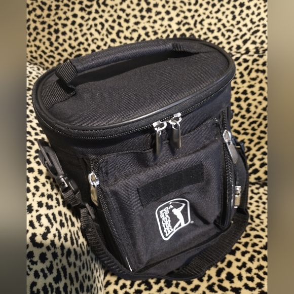 NWOT PGA Tour Golf Cooler Bag with Silver Accents 6x8x12 - Picture 3 of 14